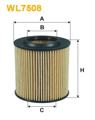 WIX FILTERS alyvos filtras WL7508